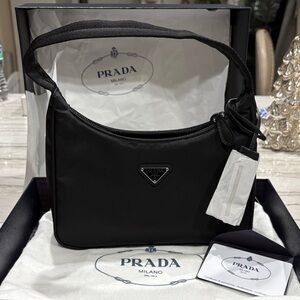 Prada Black Nylon Handbag